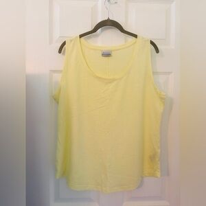 EUC, Columbia Women's Light Yellow Tank Top, XL